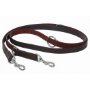 80" (200 cm) Bridle Leather POLICE STYLE DOG TRAINING LEAD ADJUSTABLE with Chrome fittings. (Brown)